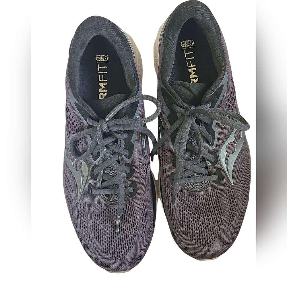 Saucony Men's Ride 14 Running Shoes - Black/Charcoal